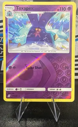Toxapex - 97/236 - Reverse Holo Rare SM Unified Minds - Pokemon TCG Card New! ✨ - Image 1