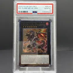 2024 Yugioh Card - LDK2 Red-Eyes Flare Metal Dragon LDK2-ENJ41 - PSA 10! - Image 1
