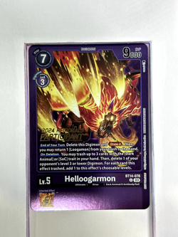 Bt14-078 Helloogarmon - Digimon TCG Trading Card Game Holo Foil - Image 1