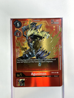 BT4-011 Agunimon - Digimon TCG Trading Card Game Holo Foil - Image 1