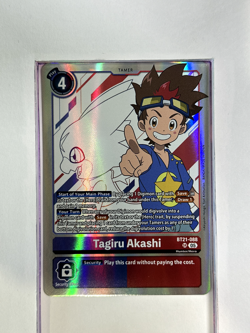 BT21-088 Tagiru Akashi - Digimon TCG Trading Card Game Holo Foil - Image 1