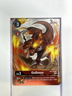 BT2-009 Guilmon - Digimon TCG Trading Card Game Holo Foil - Image 1