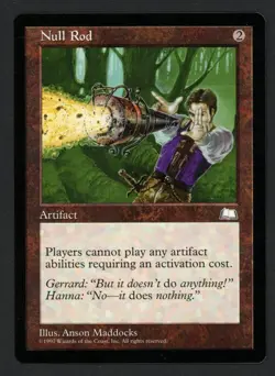 ***Null Rod** MTG Weatherlight Magic Kid Icarus - Image 1