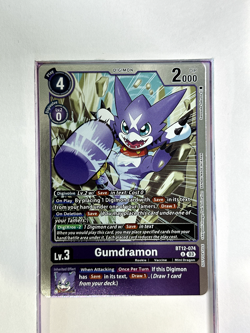 BT12-074 Gumdramon - Digimon TCG Trading Card Game Holo Foil - Image 1