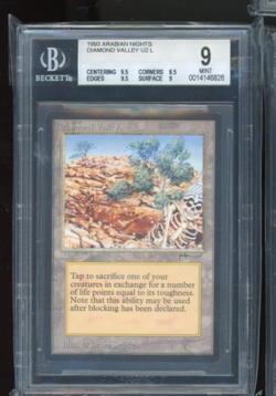 Arabian Nights Diamond Valley BGS 9.0 Graded Magic MTG - Image 1
