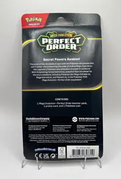 Pokemon Mega Evolution—Perfect Order Booster Pack with Makuhita Promo & Coin - Image 2
