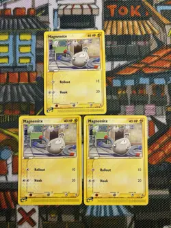 Pokemon Magnemite 61/97 Common (x3) - Vintage- Set Of 3 🔥💎 - Image 1