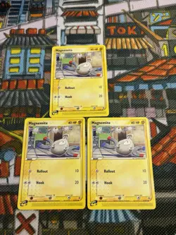 Pokemon Magnemite 61/97 Common (x3) - Vintage- Set Of 3 🔥💎 - Image 2