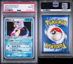 2005 Pokemon EX Emerald Milotic Holo #96/106 PSA 8 NM MT - Image 3