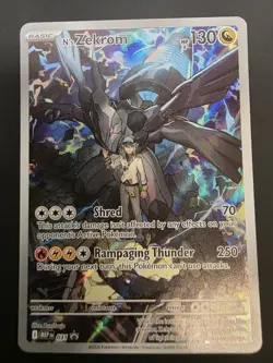 N's Zekrom (Full Art Promo) 031/MEP Holo Black Star Dragon 130 HP Pokemon TCG NM - Image 1