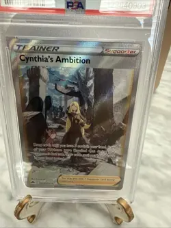 Cynthia's Ambition GG60 Full Art PSA 9 Mint Pokemon TCG Crown Zenith - Image 2