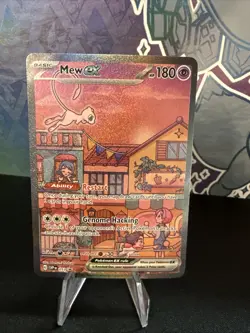 Mew EX 053 Full Art Holo Rare Pokemon Scarlet & Violet 151 Black Star Promo NM - Image 1