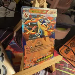 Mega Charizard Y ex 030 Mega Evolution Black Star Promo Holo Pokemon TCG MINT - Image 2
