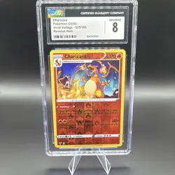 Pokemon Charizard 025/185 Vivid Voltage Rare Reverse Holo CGC 8 English 🔥🚀🌎 - Image 1
