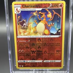 Pokemon Charizard 025/185 Vivid Voltage Rare Reverse Holo CGC 8 English 🔥🚀🌎 - Image 3