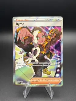 Pokemon Ryme Trainer Full Art Ultra Rare SV03 Obsidian Flames Holo 221/197 EN - Image 1