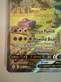 Pokemon TCG Golurk V Alternate Art 182/203 Evolving Skies LP - Image 5