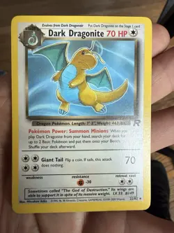 Wizards of the Coast Pokemon TCG Team Rocket Dark Dragonite Rare 22/82 70 HP EN - Image 1