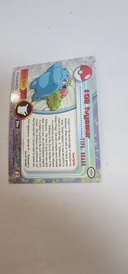 2000 Topps Chrome Pokemon TV Animation Foil #02 Ivysaur - Image 3