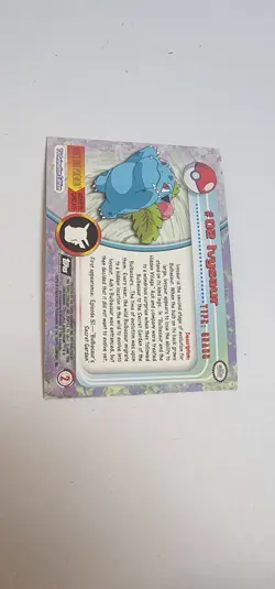2000 Topps Chrome Pokemon TV Animation Foil #02 Ivysaur - Image 4