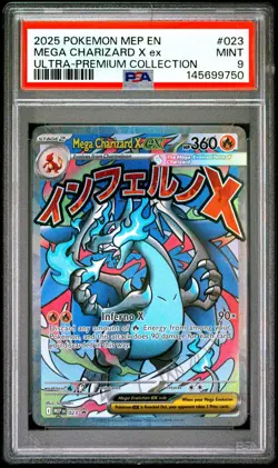 PSA 9 MEGA CHARIZARD X EX 023 BLACK STAR PROMO UPC POKEMON 🔥 - Image 1