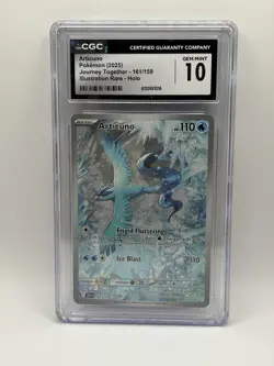 Pokemon Articuno 161/159 Sv09: Journey Together Illustration Rare Holo - CGC 10 - Image 1