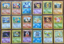 Pokemon Complete Base Set, Fossil, Jungle (1999 WOTC) Common, Uncommon ALL DMG - Image 2