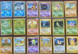 Pokemon Complete Base Set, Fossil, Jungle (1999 WOTC) Common, Uncommon ALL DMG - Image 4