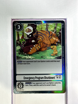 EX1-072 Emergency Program Shutdown! - Digimon TCG Trading Card Game Holo Foil - Image 1