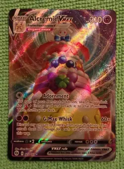 Pokemon Alcremie VMAX Ultra Rare Holo Champions Path 023/073 310 HP - Image 1
