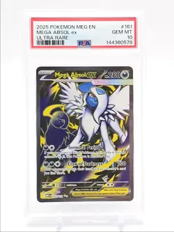 MEGA ABSOL EX 2025 POKEMON MEGA EVOLUTION ULTRA RARE FA PSA 10 Q6222 - Image 1