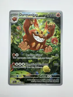 Pokemon Darmanitan 098/086 Black Bolt Illustration Rare Holo 140 HP Searing Fla… - Image 1