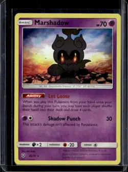 2017 Pokemon Shining Legends Marshadow Holo #45/73 - Image 1