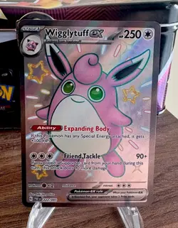 Pokemon TCG Wigglytuff ex 222/091 Paldean Fates Shiny - Image 1