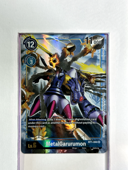 BT1-044 MetalGarurumon - Digimon TCG Trading Card Game Holo Foil - Image 1
