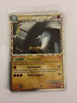 Pokemon TCG Donphan Prime Heartgold & Soulsilver 107/123 Holo Holo Rare Prime - Image 2