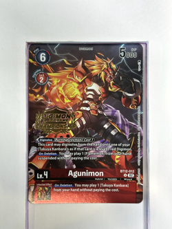 BT12-012 Agunimon - Digimon TCG Trading Card Game Holo Foil - Image 1