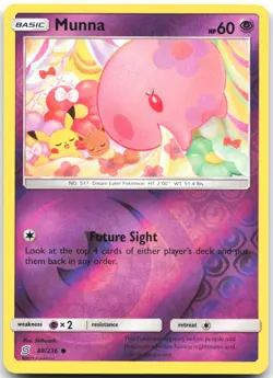 Munna 88/236 Common Unified Minds Pokemon Reverse Holo Near Mint - Image 1