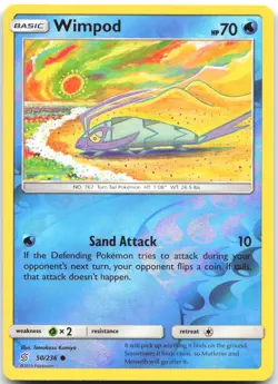 Wimpod 50/236 Common Unified Minds Pokemon Reverse Holo Near Mint - Image 1