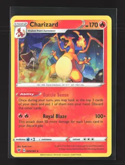 Pokemon Deck Exclusives #025/185 Cracked Ice Holo Rare Charizard - Image 1