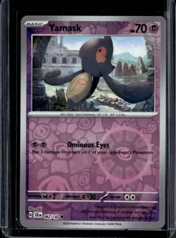 2024 Pokemon Stellar Crown Yamask Reverse Holo #062/142 - Image 1