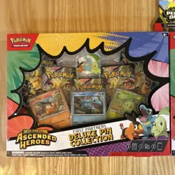 Pokemon Ascended Heroes Deluxe Pin Collection 2 Box & Perfect Order Booster - Image 2