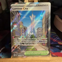 Lumiose City 111/088 Perfect Order Stadium Illustration Rare Pokemon TCG MINT - Image 1