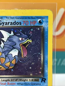 Dark Gyarados #8 Holo Rare Pokemon TCG 2000 Team Rocket HP Heavily Played - Image 5