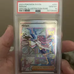 Pokemon TCG Miriam Trainer Scarlet & Violet Base Set Holo Sir 251/198 PSA 10 - Image 1