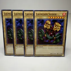 4x Yugioh Launcher Spider MIL1-EN030 Common - LP-NM 💎 - Image 1
