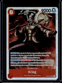 2026 One Piece Adventure on Kami's Island Krieg Super Rare #OP15-008 - Image 1