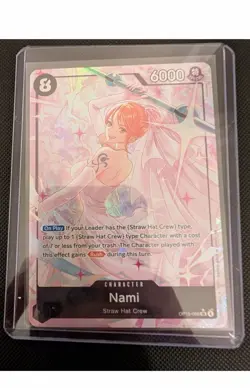 Nami OP15-086 SR Alt Art Parallel Wedding Dress One Piece TCG English NM - Image 1