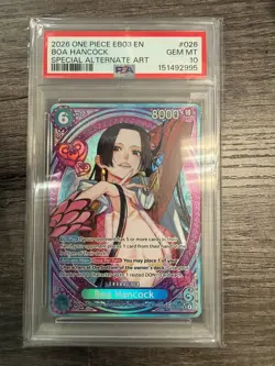 Boa Hancock (SP) EB03-026 Extra Booster: One Piece Heroines Edition Foil PSA 10 - Image 1