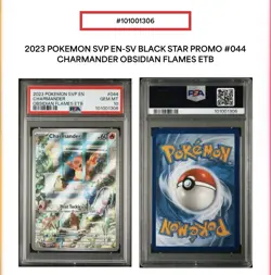 2023 POKEMON SVP EN-SV BLACK STAR PROMO #044 CHARMANDER PSA 10 - Image 3
